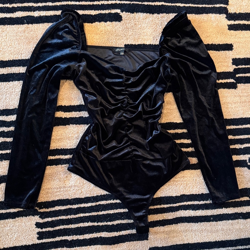 Black Velvet Bodysuit